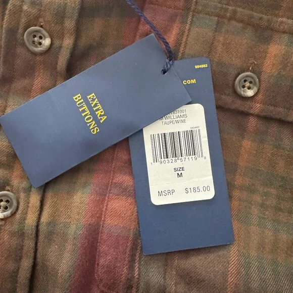 Polo Ralph Lauren Men's Classic-Fit Plaid Brushed Flannel Shirt Sz: Medium - Picture 4 of 5